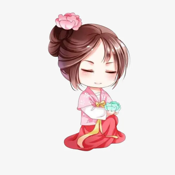 处女座汉服免抠