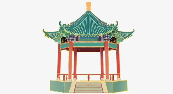 古代建筑物，楼房，阶梯免抠