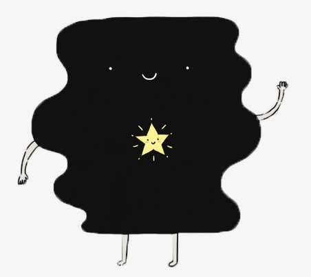 手绘星星免抠