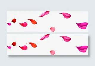 漂浮花瓣效果设计免抠