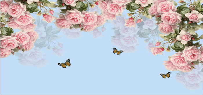 简约花卉背景图高清