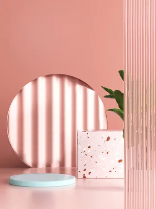 粉红色C4D背景高清