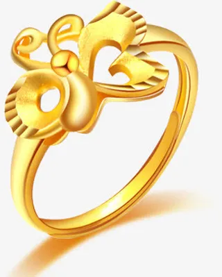 黄金戒指素材免抠
