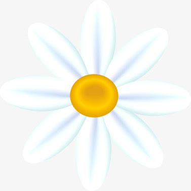 白色盛开花朵美景免抠