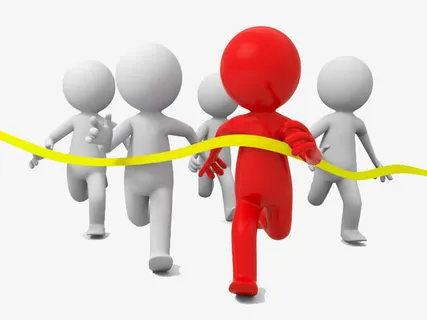 努力奔跑的3D小人免抠