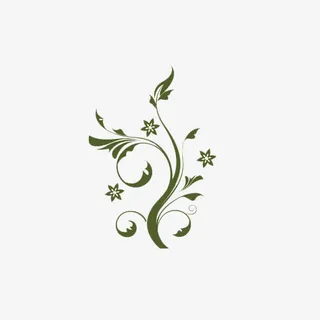 中国风蓝色花纹免抠