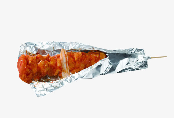 锡纸烤肉串免抠