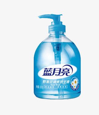 蓝月亮野菊花洗手液免抠