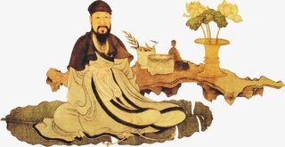 古代老人像免抠