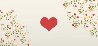 森系婚礼花朵几何黄色banner背景高清