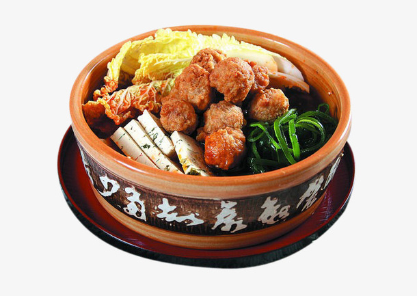砂锅冒丸子免抠