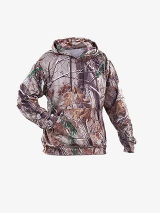 花色连帽长袖卫衣免抠