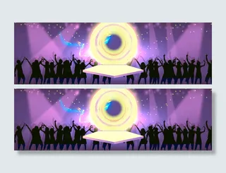 狂欢人群背景高清