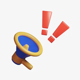 C4D立体3D模型卡通喇叭免抠