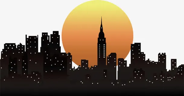 夜幕城市免抠