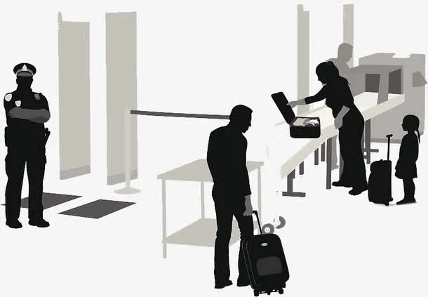 巡检的警察正在检查的警察免抠