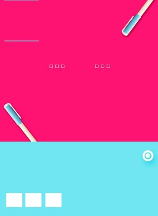 简约扁平几何广告海报高清