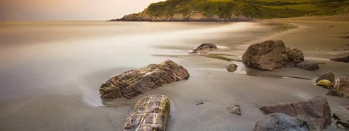 唯美海滩摄影背景高清