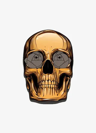 金色骷髅免抠
