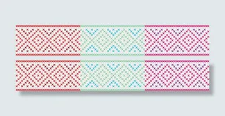 北欧风格编织图案免抠