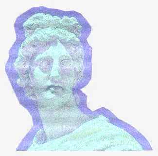 描边的西方雕像免抠 描边的西方雕像免抠