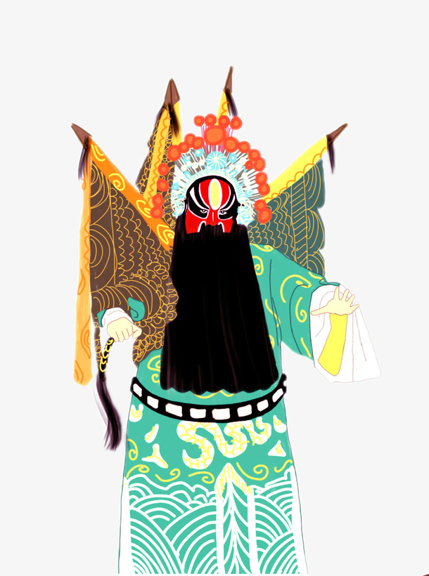 国潮戏曲喜剧人物免抠免抠