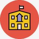 学校图案学校矢量图 *单位图免抠