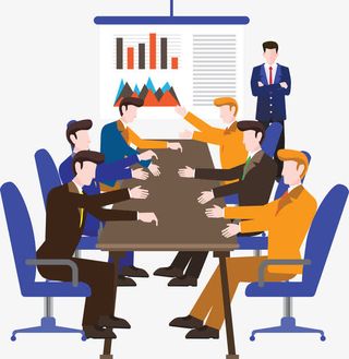 项目启动讨论会.免抠图标元素