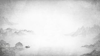 国画山水垂钓背景高清