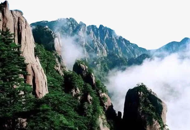 庐山的美丽河山免抠