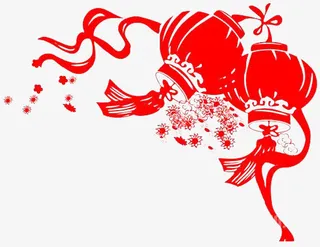 过年春节灯笼免抠