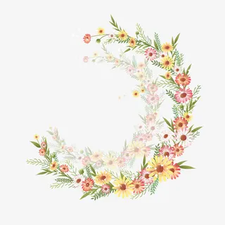 彩色小碎花免抠