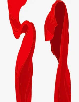 飘扬卡通丝带免抠