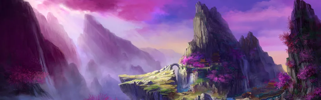 梦幻手绘游戏背景高清