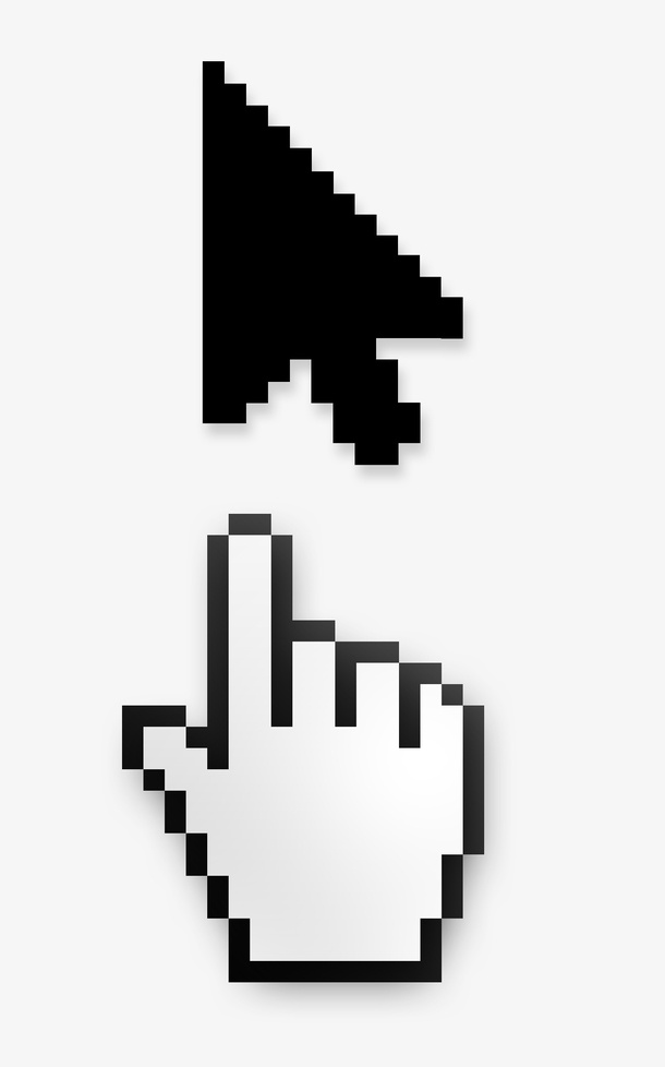 鼠标光标和点击手指素材下载免抠