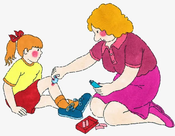 小孩子跌倒擦伤免抠