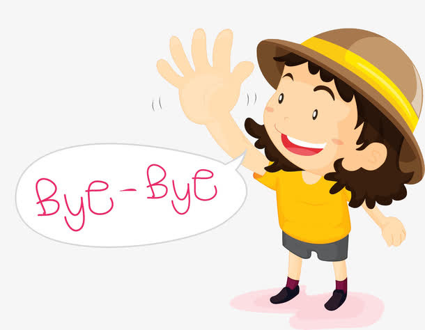 卡通人物goodbye免抠