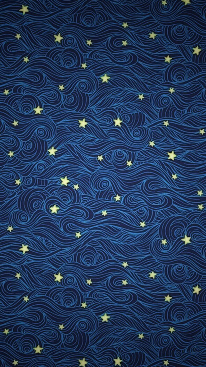 蓝色星空H5背景高清