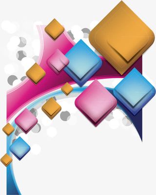 炫彩科技方块背景