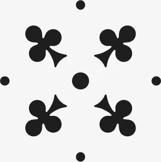 角花底纹花型对称平面图形免抠