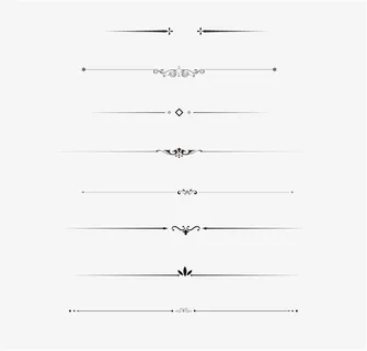 线条花纹黑色免抠