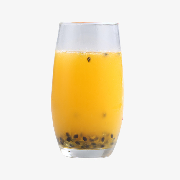 一杯百香果汁设计素材免抠