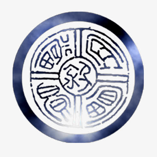中国风圆形底纹装饰免抠