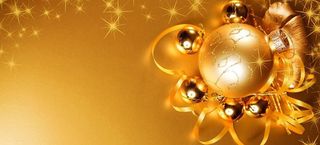 黄色圆球banner背景高清