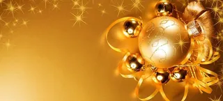 黄色圆球banner背景高清