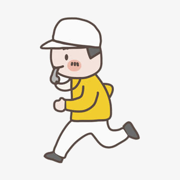 跑步男孩免抠