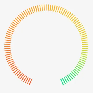 纯色渐变圆环免抠