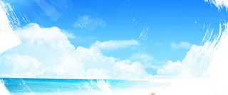 笔刷夏日背景装饰高清