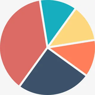 多彩数据圆圈免抠