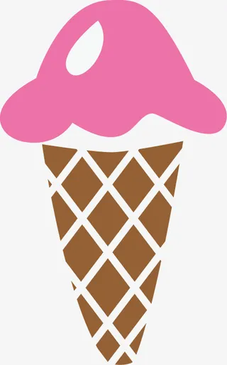 草莓味的冰激凌免抠